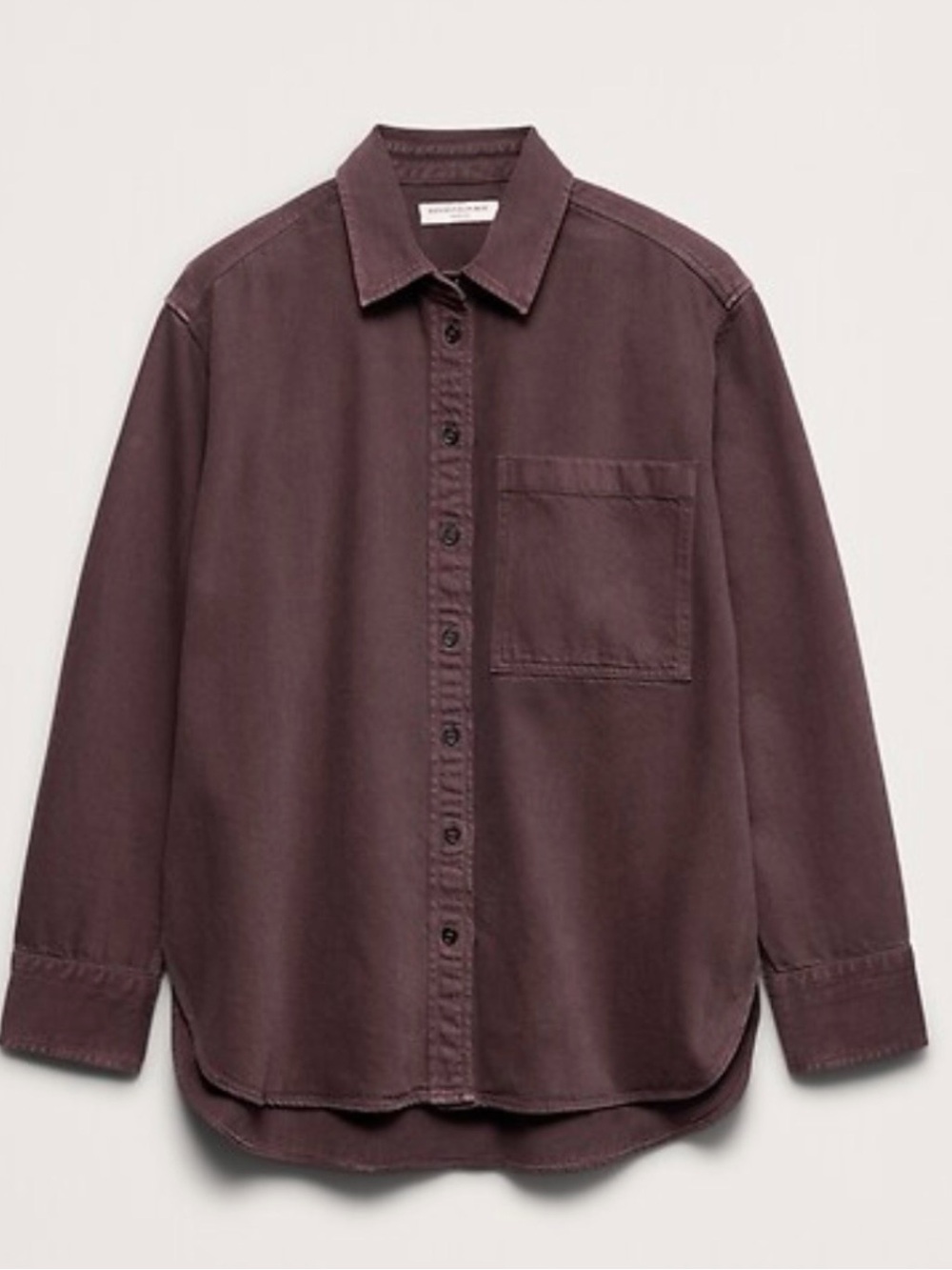 Banana Republic Button-Down Shirt in Deep Plum
